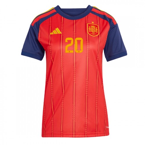 Spanien Pedri Gonzalez #20 Replika Hemmatröja Damer VM 2026 Kortärmad